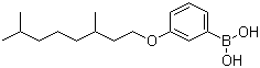 结构式 CAS# 209347-66-0, 3-(3,7-二甲基辛氧基)苯硼酸