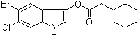 5-Bromo-6-chloro-1H-indol-3-yl octanoate molecular structure (CAS 209347-94-4)
