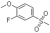 structure of CAS# 20951-14-8, 2-Fluoro-4-(methylsulfonyl)anisole;2-Fluoro-1-methoxy-4-(methylsulfonyl)benzene