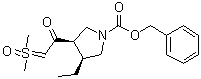 (3R,4S)-Benzyl 3-(2-(dimethylhydrosulfinylidene)acetyl)-4-ethylpyrrolidine-1-carboxylate molecular structure (CAS 2095311-50-3)