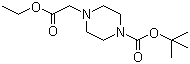 1-Boc-4-ethoxycarbonylmethylpiperazine molecular structure (CAS 209667-59-4)