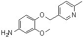 3-Methoxy-4-[(6-methyl-3-pyridinyl)methoxy]benzenamine molecular structure (CAS 2097800-25-2)