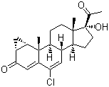 环丙孕酮分子结构 (CAS 2098-66-0)