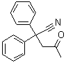 structure of CAS# 20985-42-6, 4-Oxo-2,2-diphenylvaleronitrile;alpha-(2-Oxopropyl)-alpha-phenylbenzeneacetonitrile