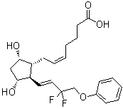 他氟前列素游离酸分子结构 (CAS 209860-88-8)