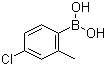 4-氯-2-甲基苯硼酸分子结构 (CAS 209919-30-2)