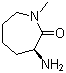 (3S)-3-氨基六氢-1-甲基-2H-氮杂卓-2-酮分子结构 (CAS 209983-96-0)