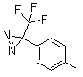 3-(4-碘苯基)-3-(三氟甲基)-3H-双吖丙啶分子结构 (CAS 210107-38-3)