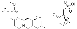 (+)-alpha-Dihydrotetrabenazine D-(+)-Camphorsulfonate molecular structure (CAS 2102090-15-1)