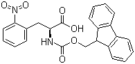 N-[(9H-芴-9-基甲氧基)羰基]-2-硝基-L-苯丙氨酸分子结构 (CAS 210282-30-7)