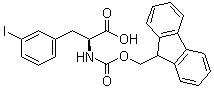 N-[芴甲氧羰基]-3-碘-L-苯丙氨酸分子结构 (CAS 210282-31-8)