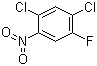 2,4-二氯-5-氟硝基苯分子结构 (CAS 2105-59-1)