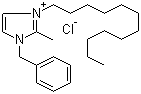 1-苄基-2-甲基-3-月桂基咪唑鎓氯化物分子结构 (CAS 21054-72-8)