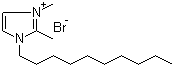 1-癸基-2,3-二甲基溴化咪唑鎓分子结构 (CAS 21054-79-5)