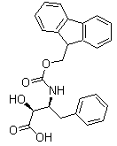 structure of CAS# 210754-59-9, (alphaS,betaS)-beta-[[(9H-Fluoren-9-ylmethoxy)carbonyl]amino]-alpha-hydroxy-benzenebutanoic acid