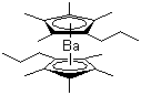 Bis(tetramethylpropylcyclopentadienyl)barium molecular structure (CAS 210758-43-3)