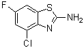 4-氯-6-氟-2-苯并噻唑胺分子结构 (CAS 210834-98-3)