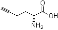结构式 CAS# 211054-02-3, (2R)-2-氨基-5-己炔酸