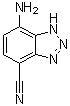 7-Amino-1H-benzotriazole-4-carbonitrile molecular structure (CAS 211096-53-6)
