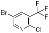 5-Bromo-2-chloro-3-(trifluoromethyl)pyridine molecular structure (CAS 211122-40-6)