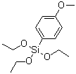 4-(Triethoxysilyl)anisole molecular structure (CAS 21130-91-6)