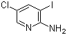 structure of CAS# 211308-81-5, 2-Amino-5-chloro-3-iodopyridine;2-Amino-5-chloro-4-iodopyridine; 5-Chloro-3-iodo-2-pyridinamine; 5-Chloro-3-iodo-pyridin-2-ylamine