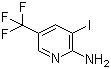 3-Iodo-5-(trifluoromethyl)-2-pyridinylamine molecular structure (CAS 211308-82-6)