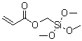 丙烯酰氧基甲基三甲氧基硅烷分子结构 (CAS 21134-38-3)
