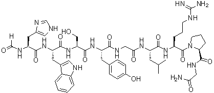 N-甲酰基-2-10-促黄体激素释放因子分子结构 (CAS 211376-91-9)