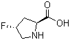(2S,4R)-4-Fluoropyrrolidine-2-carboxylic acid molecular structure (CAS 21156-44-5)