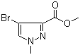 4-溴-1-甲基-1H-吡唑-3-羧酸甲酯分子结构 (CAS 211738-66-8)
