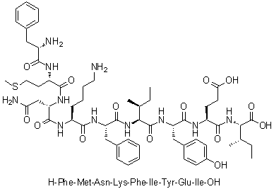 L-Phenylalanyl-L-methionyl-L-asparaginyl-L-lysyl-L-phenylalanyl-L-isoleucyl-L-tyrosyl-L-alpha-glutamyl-L-isoleucine molecular structure (CAS 211986-72-0)