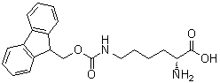 N6-[(9H-Fluoren-9-ylmethoxy)carbonyl]-D-lysine molecular structure (CAS 212140-39-1)