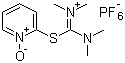 N,N,N',N'-Tetramethyl-S-(1-oxido-2-pyridyl)thiuronium hexafluorophosphate molecular structure (CAS 212333-72-7)