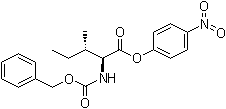 N-苄氧羰基-L-异亮氨酸 4-硝基苯基酯分子结构 (CAS 2130-99-6)
