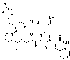 Glycyl-L-tyrosyl-L-prolylglycyl-L-lysyl-L-phenylalanine molecular structure (CAS 213018-42-9)