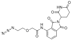 泊马度胺-聚乙二醇1-叠氮化物分子结构 (CAS 2133360-04-8)