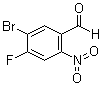 5-Bromo-4-fluoro-2-nitrobenzaldehyde molecular structure (CAS 213382-45-7)