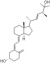 结构式 CAS# 21343-40-8, 25-羟基维生素 D2; 25-羟麦角甾醇
