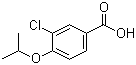 3-Chloro-4-isopropoxybenzoic acid molecular structure (CAS 213598-07-3)