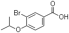 3-Bromo-4-isopropoxybenzoic acid molecular structure (CAS 213598-20-0)