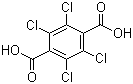 结构式 CAS# 2136-79-0, 四氯对苯二甲酸; 氯酞酸