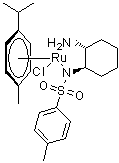 structure of CAS# 213603-12-4, [N-((1R,2R)-2-Aminocyclohexyl)-4-methylbenzenesulfonamidato](chloro)(1-isopropyl-4-methylbenzene)ruthenium