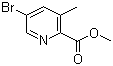 Methyl 5-bromo-3-methylpyridine-2-carboxylate molecular structure (CAS 213771-32-5)