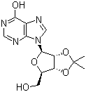 结构式 CAS# 2140-11-6, 2',3'-O-异丙叉肌苷
