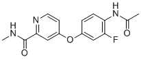 4-(4-acetamido-3-fluorophenoxy)-N-methylpicolinamide molecular structure (CAS 2141961-84-2)