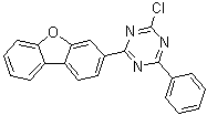 2-Chloro-4-(3-dibenzofuranyl)-6-phenyl-1,3,5-triazine molecular structure (CAS 2142681-84-1)
