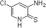 3-Amino-5-chloro-2(1H)-pyridinethione molecular structure (CAS 21427-63-4)