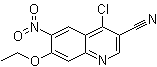 结构式 CAS# 214476-09-2, 4-氯-7-乙氧基-6-硝基-3-喹啉甲腈