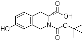(3R)-2-叔丁氧羰基-7-羟基-1,2,3,4-四氢异喹啉-3-羧酸分子结构 (CAS 214630-00-9)